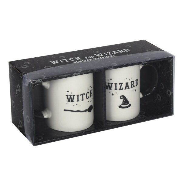Various images of the Witch and Wizard Couples Mug Set