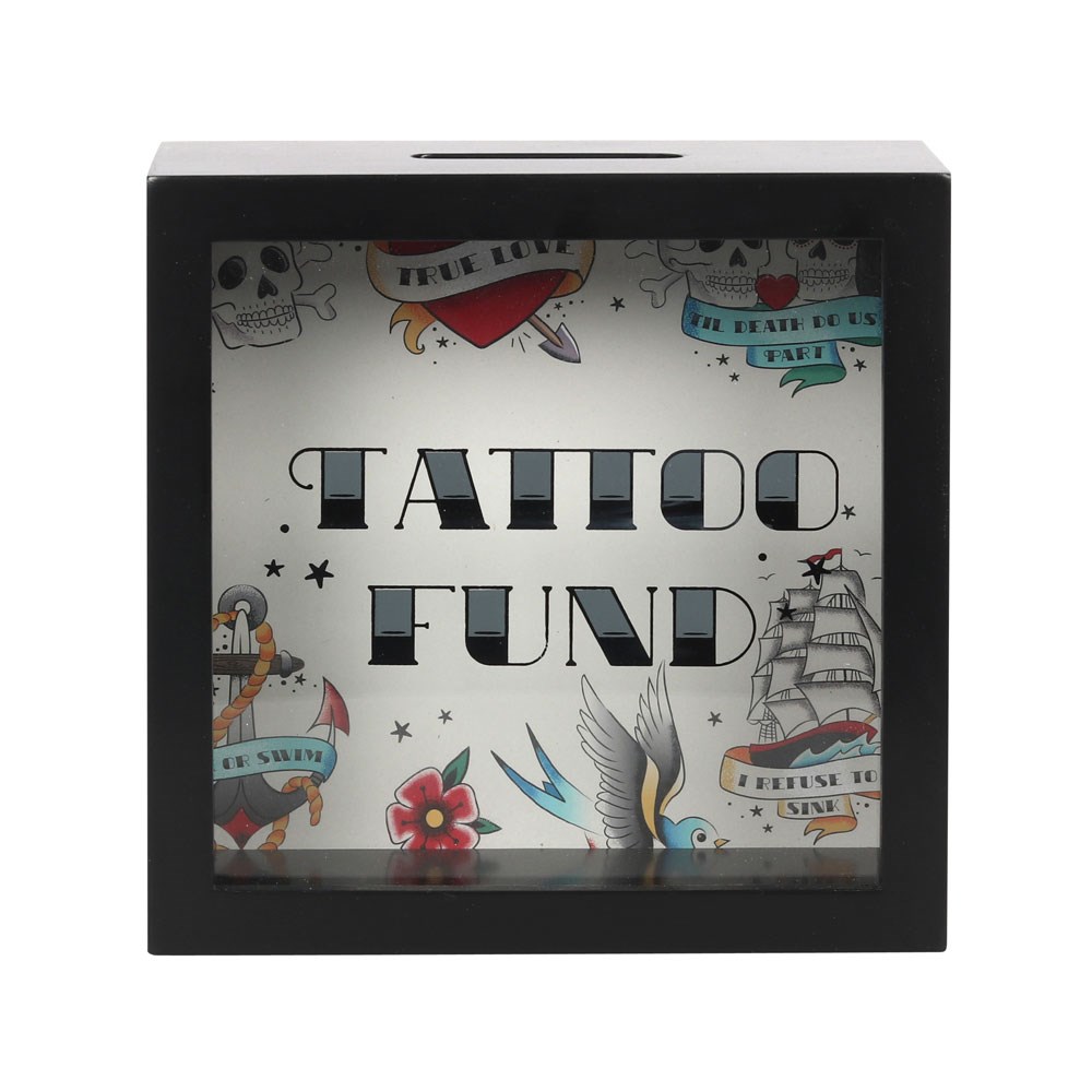 Retro Tattoo Fund Money Box